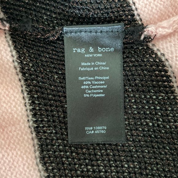 RAG & BONE Annika Cashmere-blend Sweater, Stripe, S - Picture 11 of 11